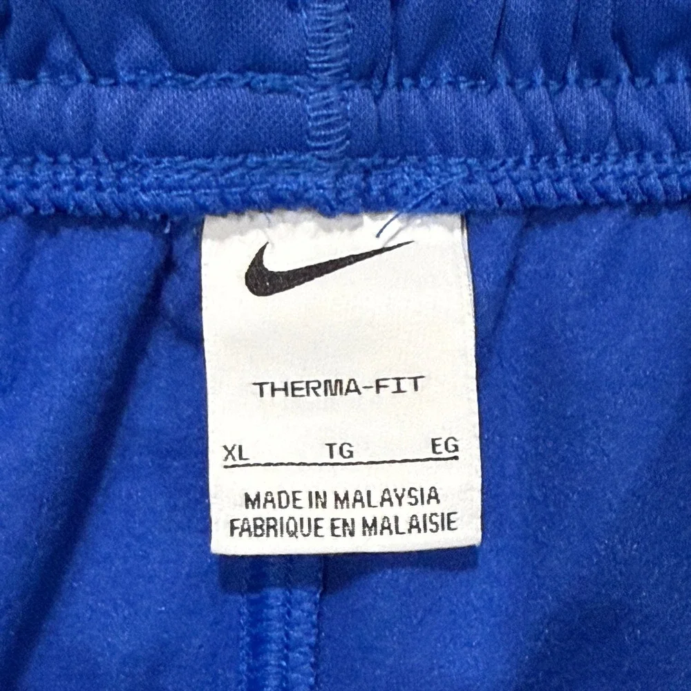 Nike Therma-FIT Boys‎ XL Blue Tapered Training Pants FV3695 Royal Fleece Jogger